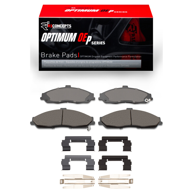 Chevrolet Corvette Brake Pads - Front - R1 Concepts - Optimum OE - `11-`13
